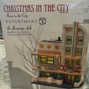 Department 56 The Flamingo Club CIC Christmas in the City. Rare. Retired